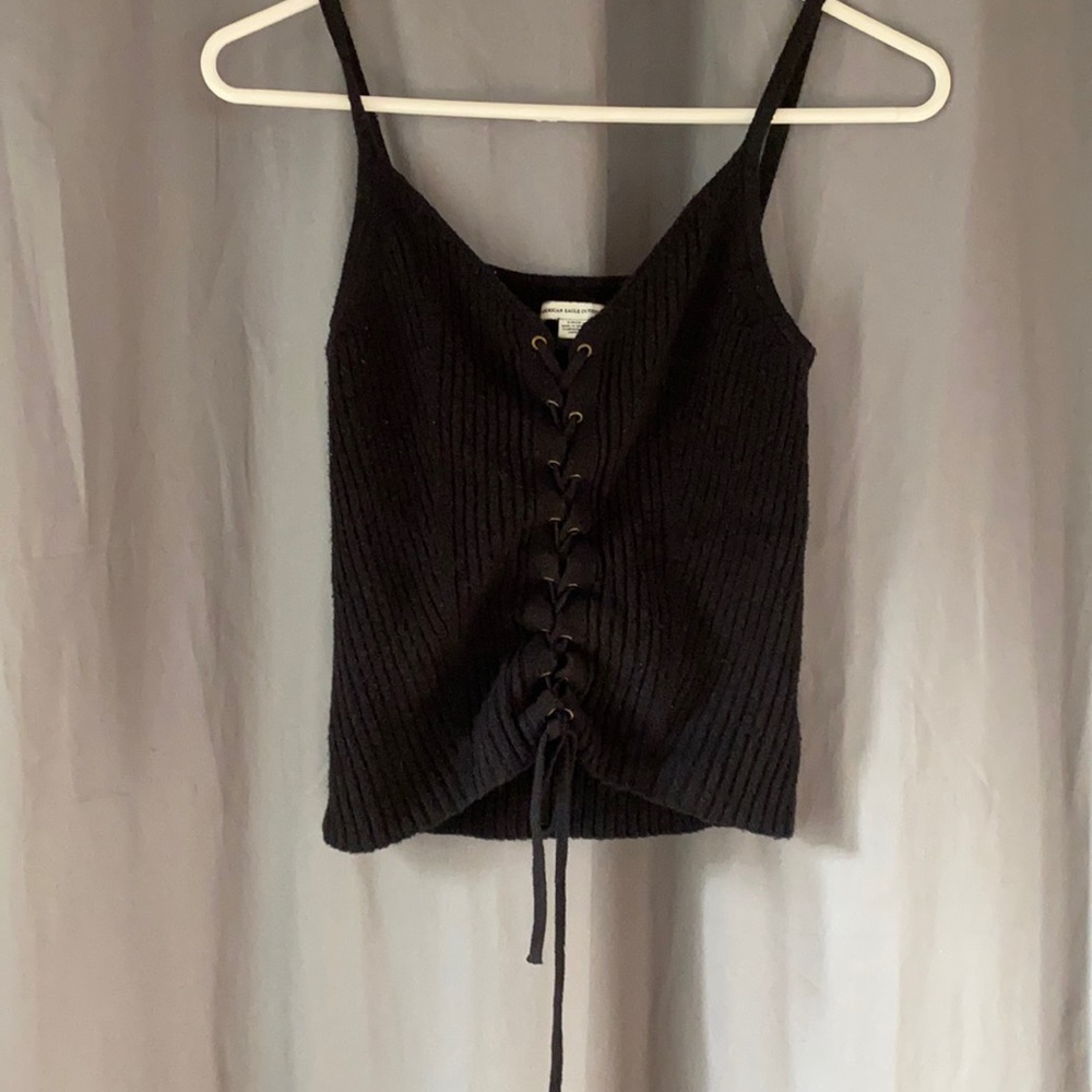 American Eagle Lace Up Tank